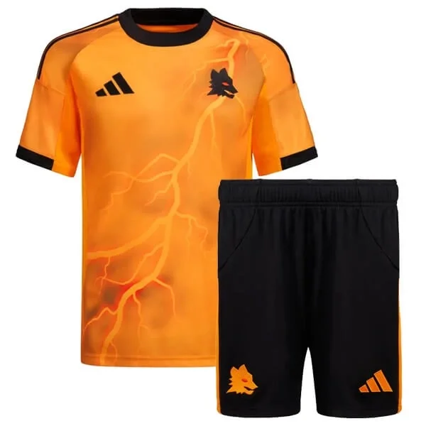Roma 2025-2026 Çocuk Forma & Şort Seti Away