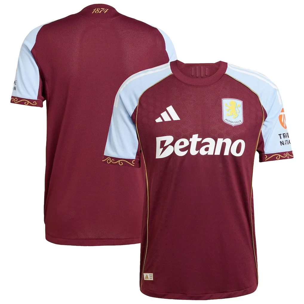 Aston Villa 2025-2026 Authentic - Profesyonel Maç Forması Home