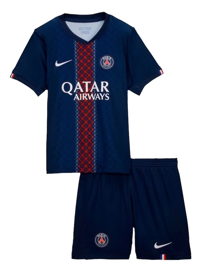 Paris Saint Germain 2025-2026 Çocuk Forma & Şort Seti Home
