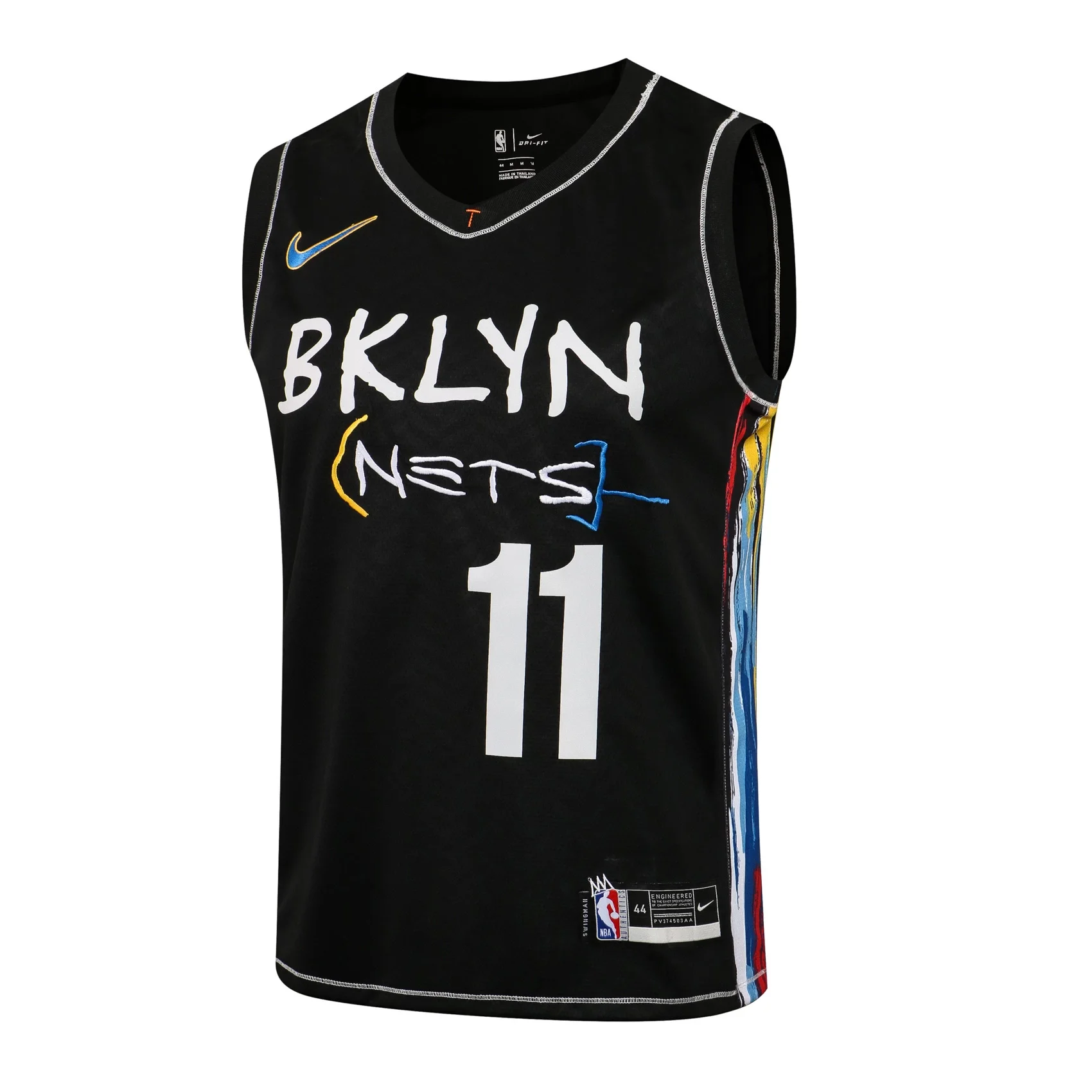 Brooklyn Nets 2020-2021 Kyrie Irving 11 Swingman Authentic Forma Black - City Edition