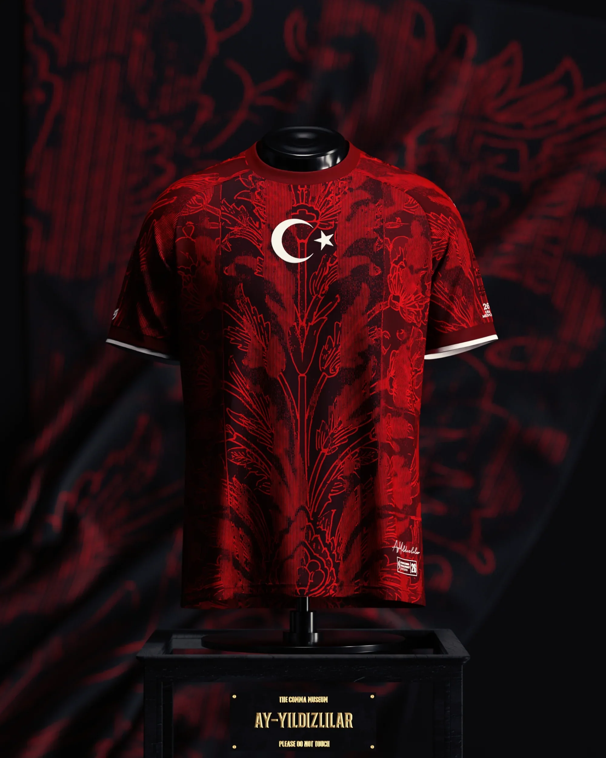 Türkiye Milli Takım Özel Tasarım Forma Kırmızı
